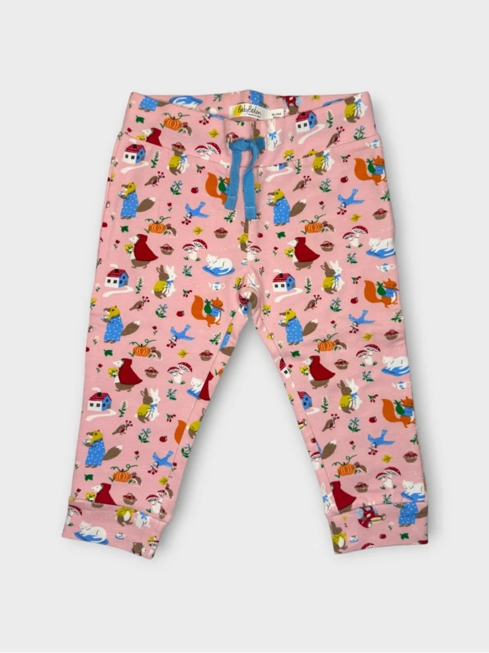 Mini Boden Story Time Woodland Animals Applique Top & Leggings Matching Set